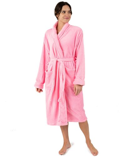 Leveret Fleece Robe - Pink