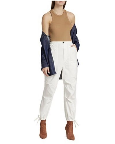 Citizens of Humanity Luci Slouch Parachute Pants In Dove - White