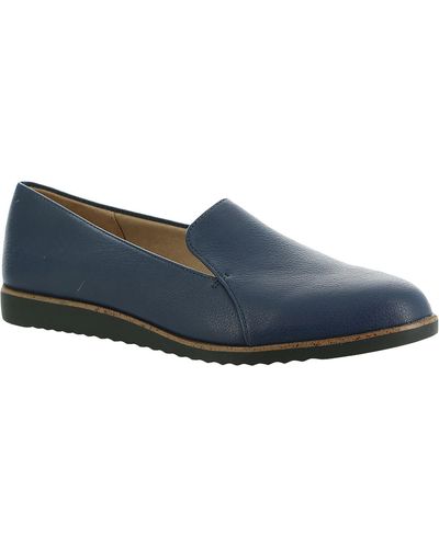 LifeStride Zendaya Faux Leather Slip On Loafers - Blue