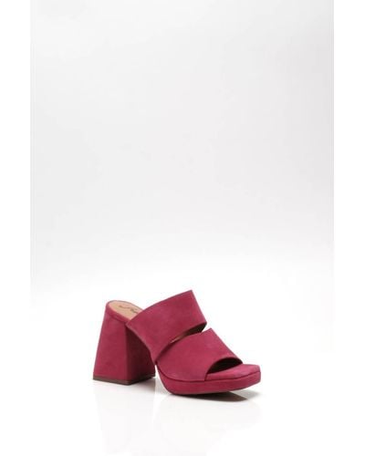 Free People Love Is Everywhere Platform Sandals In Fuchsia Fantastic - Pink