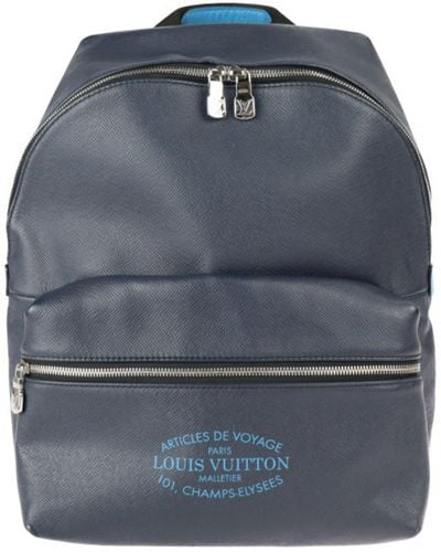 Louis Vuitton Discovery Leather Backpack Bag (pre-owned) - Blue