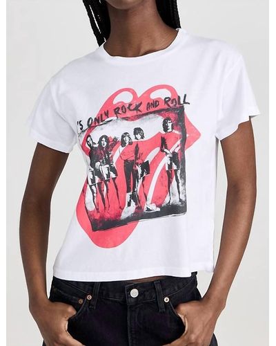Daydreamer Rolling Stones Its Only Rock N Roll Solo Tee - White