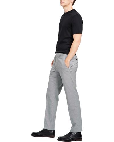 Alfani Houndstooth Slim Suit Pants - Blue