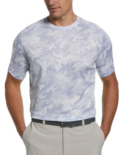 PGA TOUR Crewneck Short Sleeve Shirts & Tops - Gray
