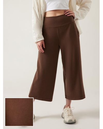 Buy Athleta Green Elation Wide Leg Trousers from the Next UK