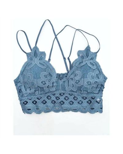 anemone-designer Lace Bralette - Blue