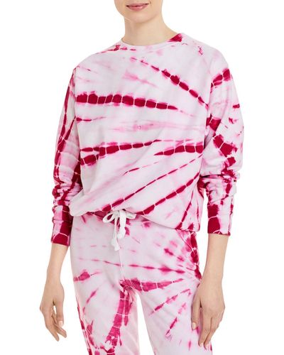 Aqua Cotton Tie-dye Sweater - Pink