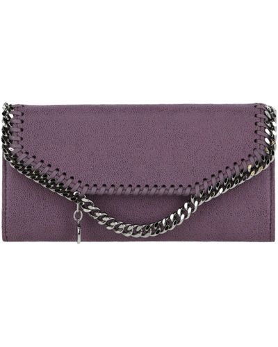 Stella McCartney Falabella Flap Wallet - Purple