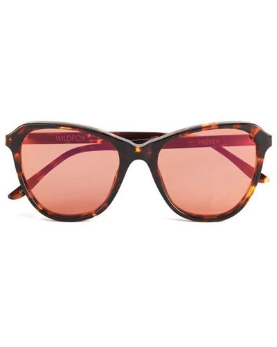 Wildfox Parker Deluxe Sunglasses In Tortoise - Pink