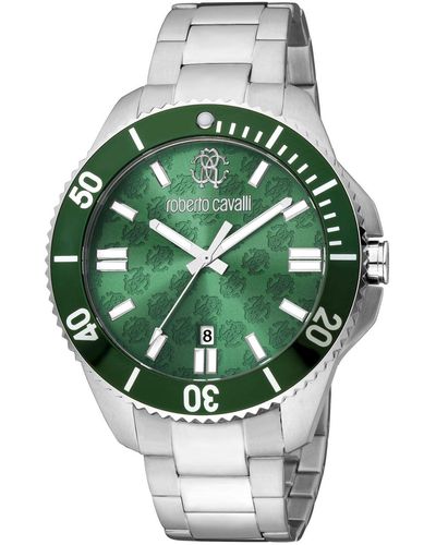 Roberto Cavalli Classic Dial Watch - Green