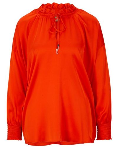 BOSS Relaxed-fit Blouse - Red