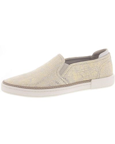 Naturalizer Jade Leather Slip-on Sneakers - Natural