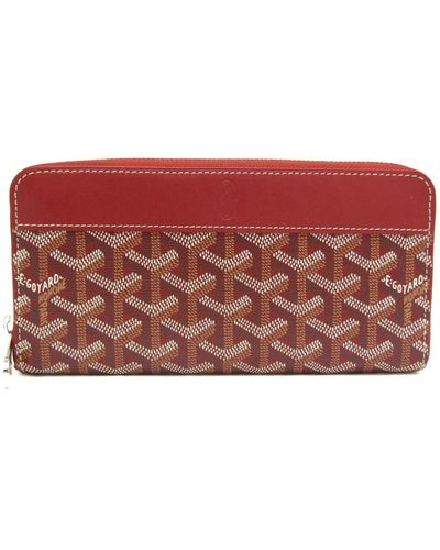 Goyard Leather Wallet (pre-owned) - Red