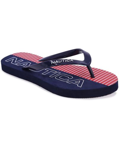 Nautica Hatcher 24 Slip On Flats Flip-flops - Blue