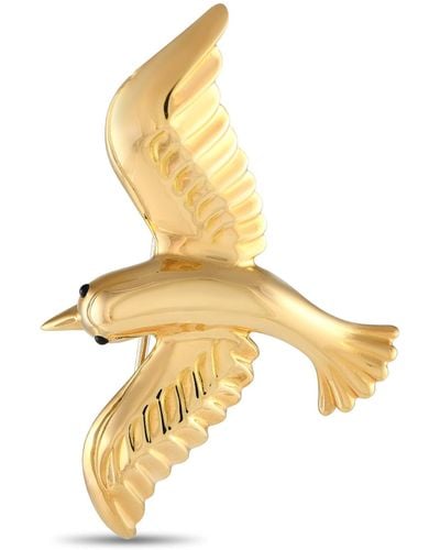 Van Cleef & Arpels Vintage 18k Yellow Bird Brooch - Metallic