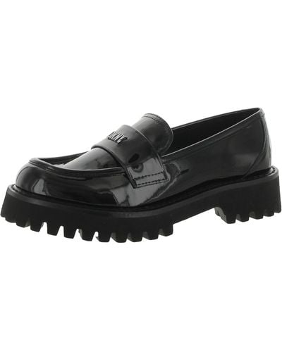 DKNY Patent Loafers - Black