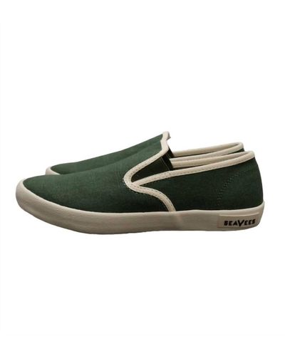 Seavees Baja Slip On Standard Shoes In Forest - Green