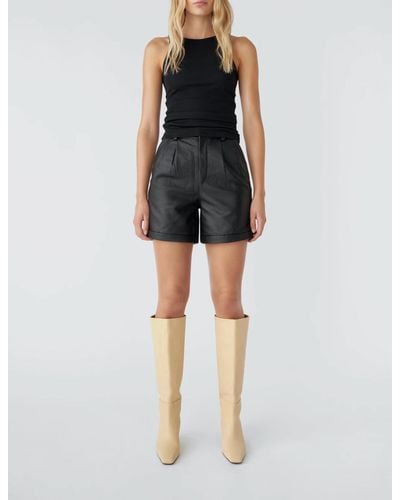 DEADWOOD Suzy Leather Shorts - Black