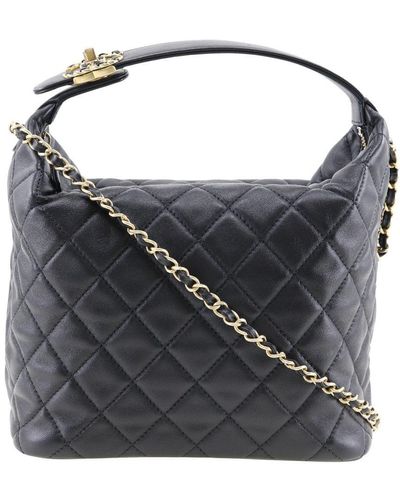 Chanel Hobo Leather Handbag (pre-owned) - Blue