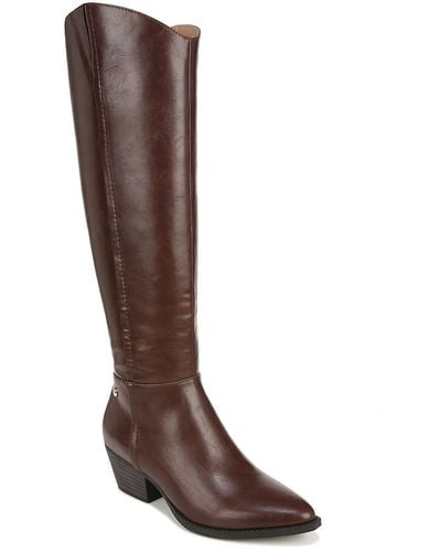 LifeStride Reese Faux Leather Heels Knee-high Boots - Brown