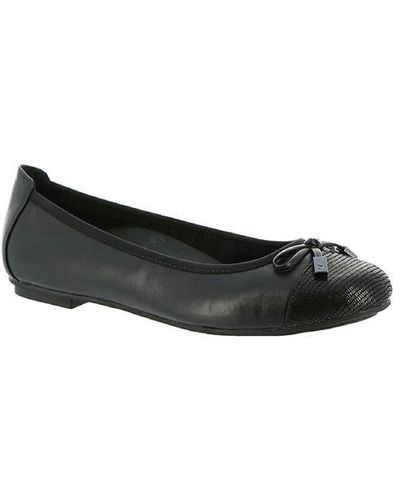 Vionic Minna Leather Ballet Flats - Black