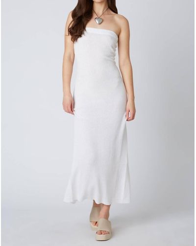 COTTON CANDY FASHION Beach Bum Dress - White