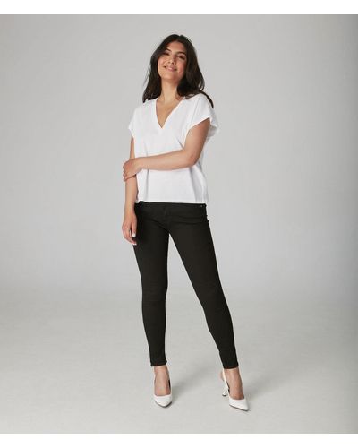 Lola Jeans Alexa-blk High-rise Skinny Jeans - Gray