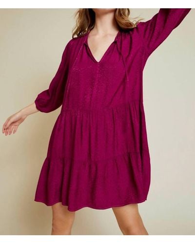 Nation Ltd Liza Dress - Purple