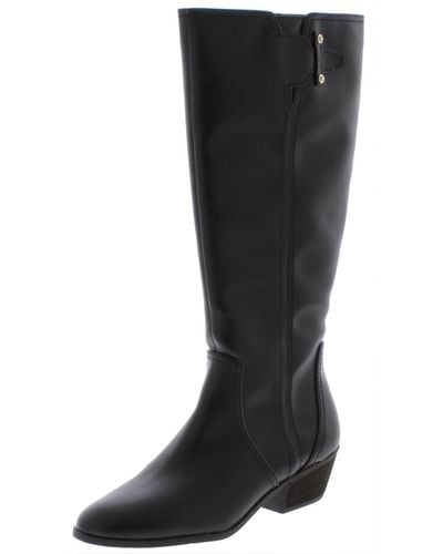 Dr. Scholls Brillance Faux Leather Tall Knee-high Boots - Black