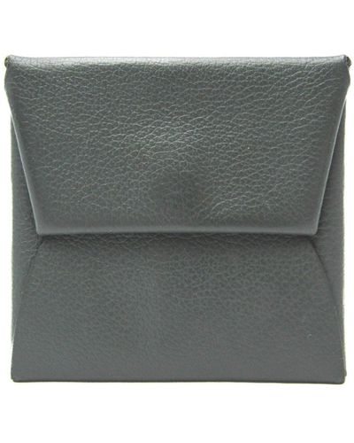 Hermès Bastia Leather Wallet (pre-owned) - Gray
