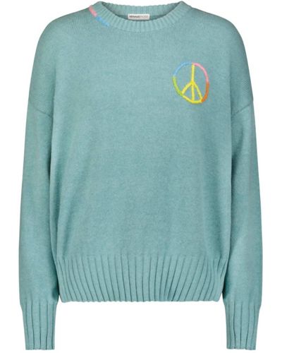 Minnie Rose Peace Crew Sweater - Green
