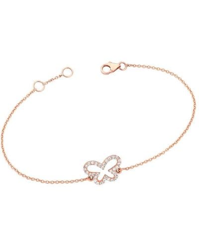 Ariana Rabbani Diamond Butterfly Bracelet White Gold - Metallic