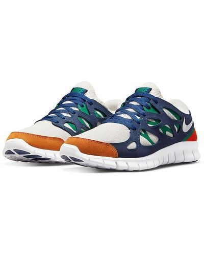 Nike Free Run 2 Performance Liestyle Athletic And Training Shoes - Blue