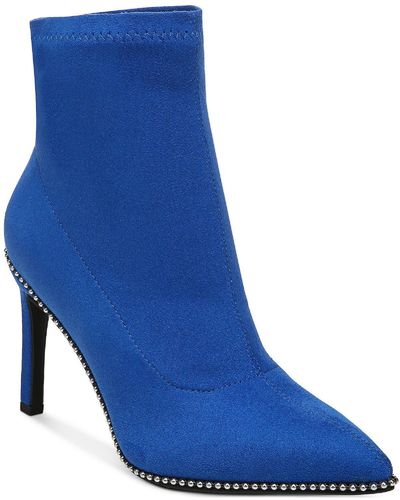 BarIII Melanay Stretch Pull On Ankle Boots - Blue
