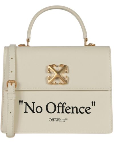 Off-White c/o Virgil Abloh Jitney Leather Tote Bag - Natural