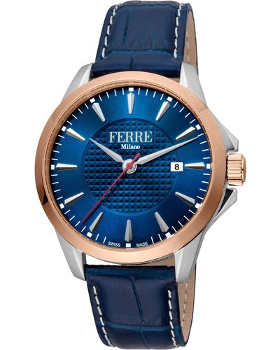 Ferré Fashion 42mm Quartz Watch - Black