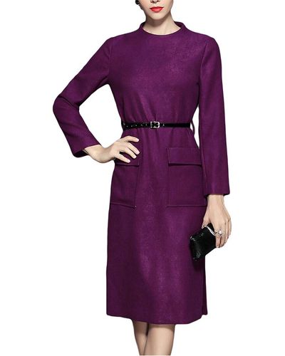 GYALWANA Wool-blend Dress - Purple