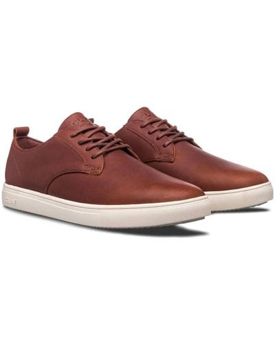 CLAE Ellington Leather Sneaker - Red