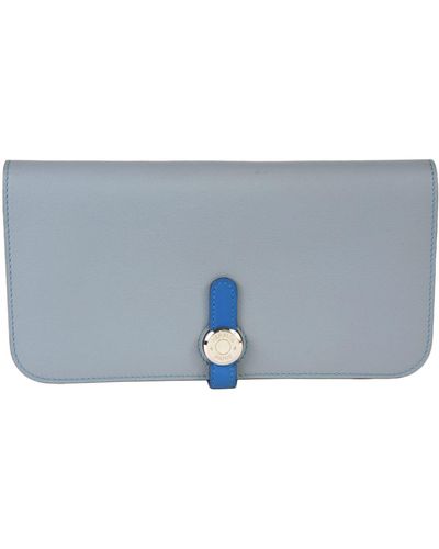 Hermès Dogon Leather Wallet (pre-owned) - Blue