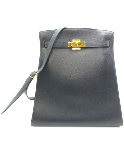 Hermès Kelly Leather Shoulder Bag (pre-owned) - Gray