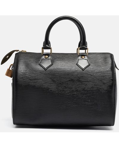 Louis Vuitton Epi Leather Speedy 25 Bag - Black
