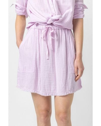 Lilla P Organic Cotton Gauze Skirt - Pink