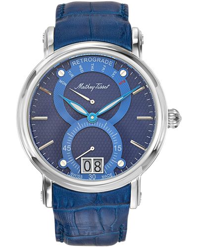 Mathey-Tissot Retrograde 1886 Blue Dial Watch