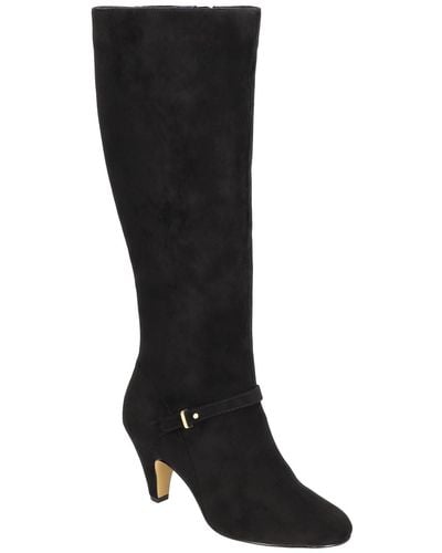 Bella Vita Tall Round Toe Knee-high Boots - Black