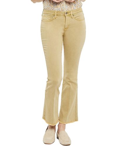 NYDJ Ava High Rise Ankle Flare Jeans - Natural