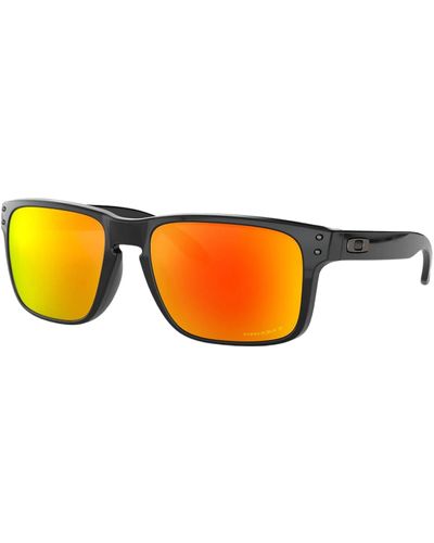 Oakley Holbrook 9102-f1 Prizm Ruby Lens Polarized Sunglasses - Black