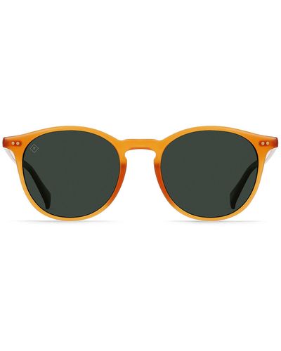 Raen Basq S399 Round Polarized Sunglasses - Green