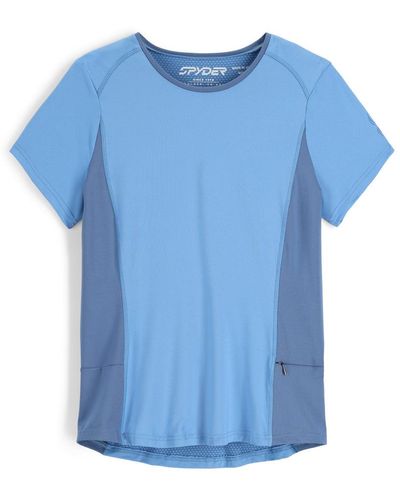 Spyder Arc Graphene Tech Shirt - Horizon - Blue