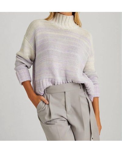 525 America Ombre Blair Sweater In Purple Rose Multi - Gray