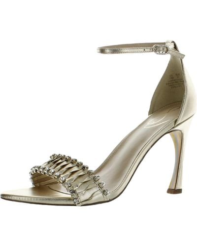Sam Edelman Evelynn Leather Ankle Strap Heels - Natural